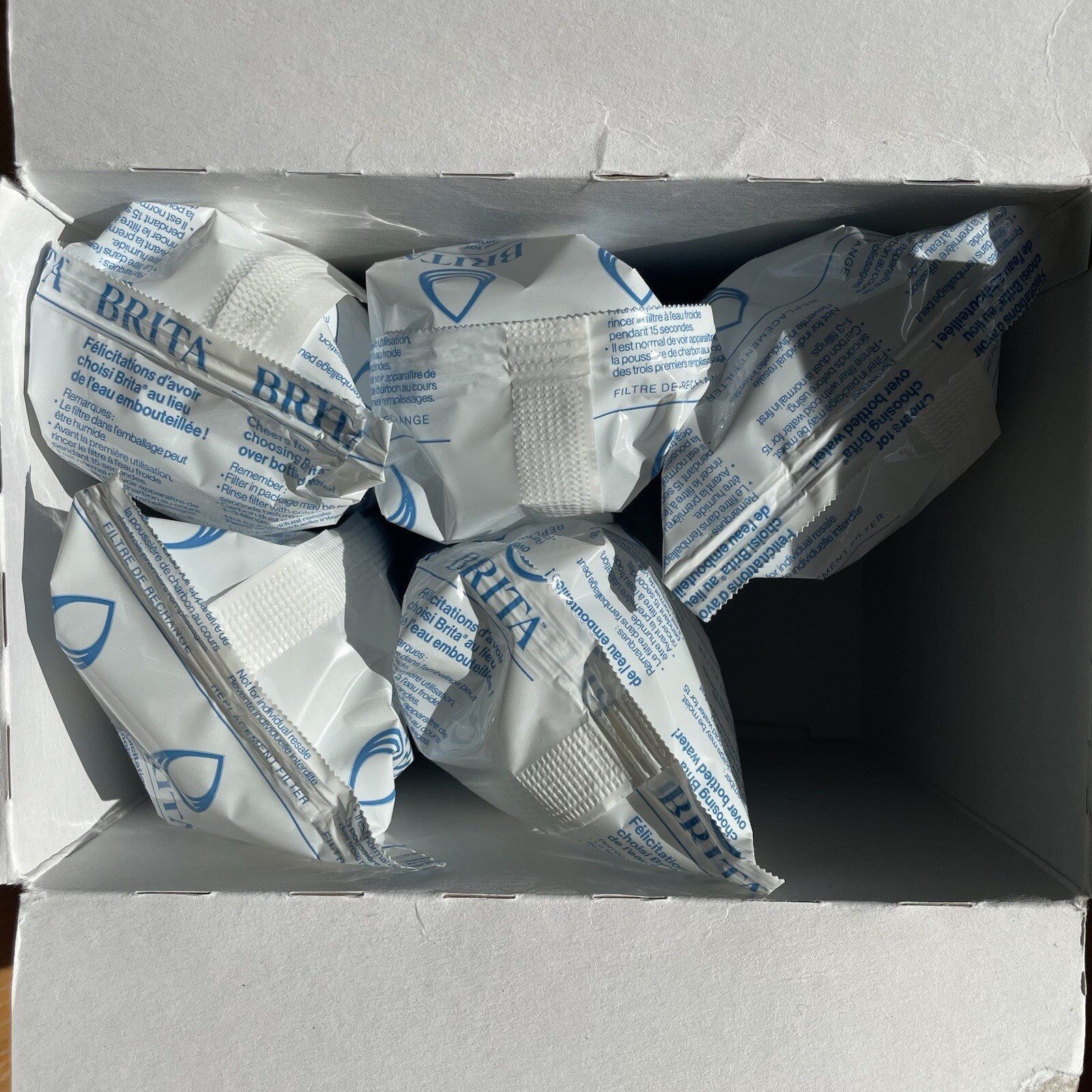 Genuine BRITA Standard Pitcher Replacement Filters 5 Filters Model #OB03 Sealed