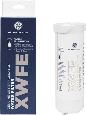 Genuine GE XWFE Refrigerator Water Filter – White OEM Original With RFID Chip