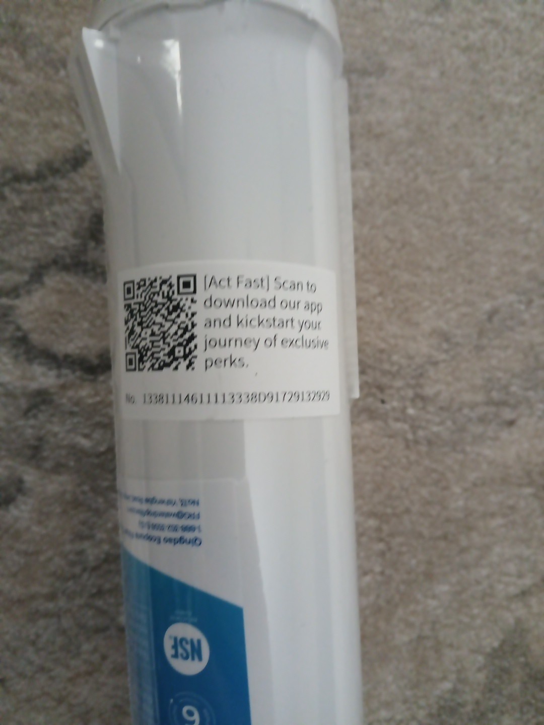 Waterdrop WD-F08 eplacement Refrigerator Water Filter For WP Sealed Unopened