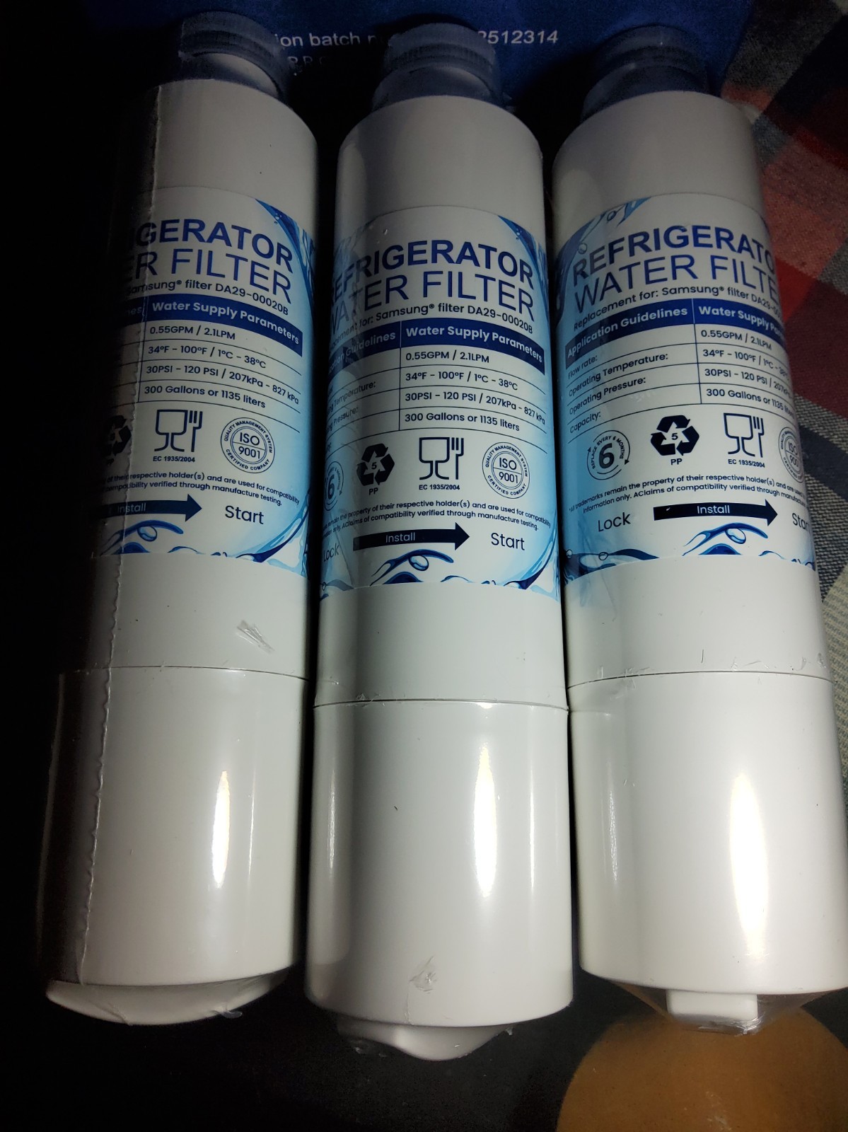 DA29-00020B Replacement for Samsung Water Filter HAF-CIN HAF-CIN,3 Pack Sealed