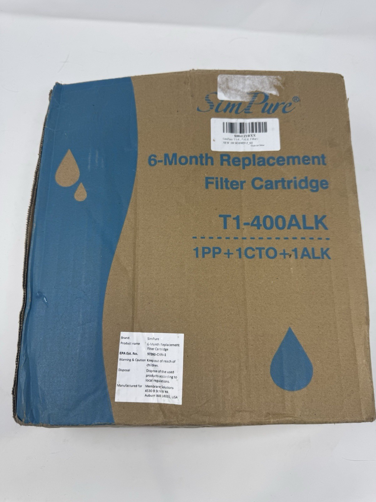 SimPure T1-400ALK Replacement Filter Set (3-Pack) – PP, ALK, CTO