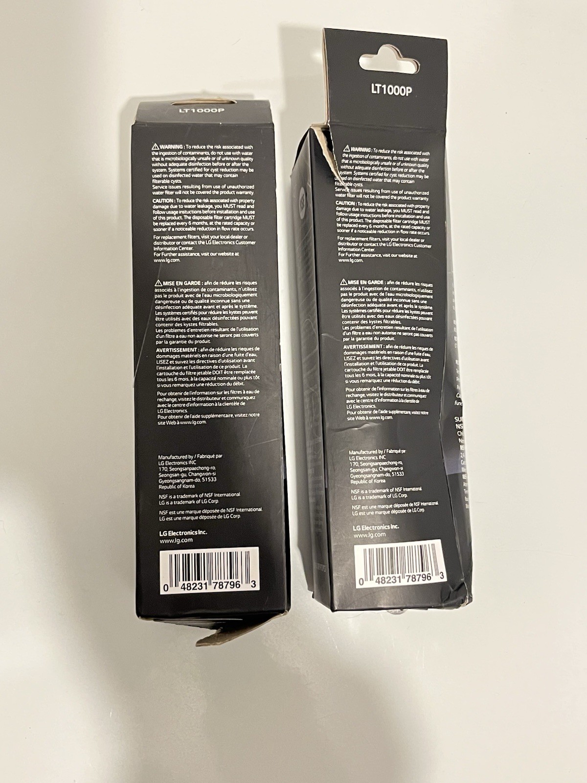 2 PK* LG LT1000P 6 Month 200 Gal Replacement Cartridge Refrigerator H20 Filters