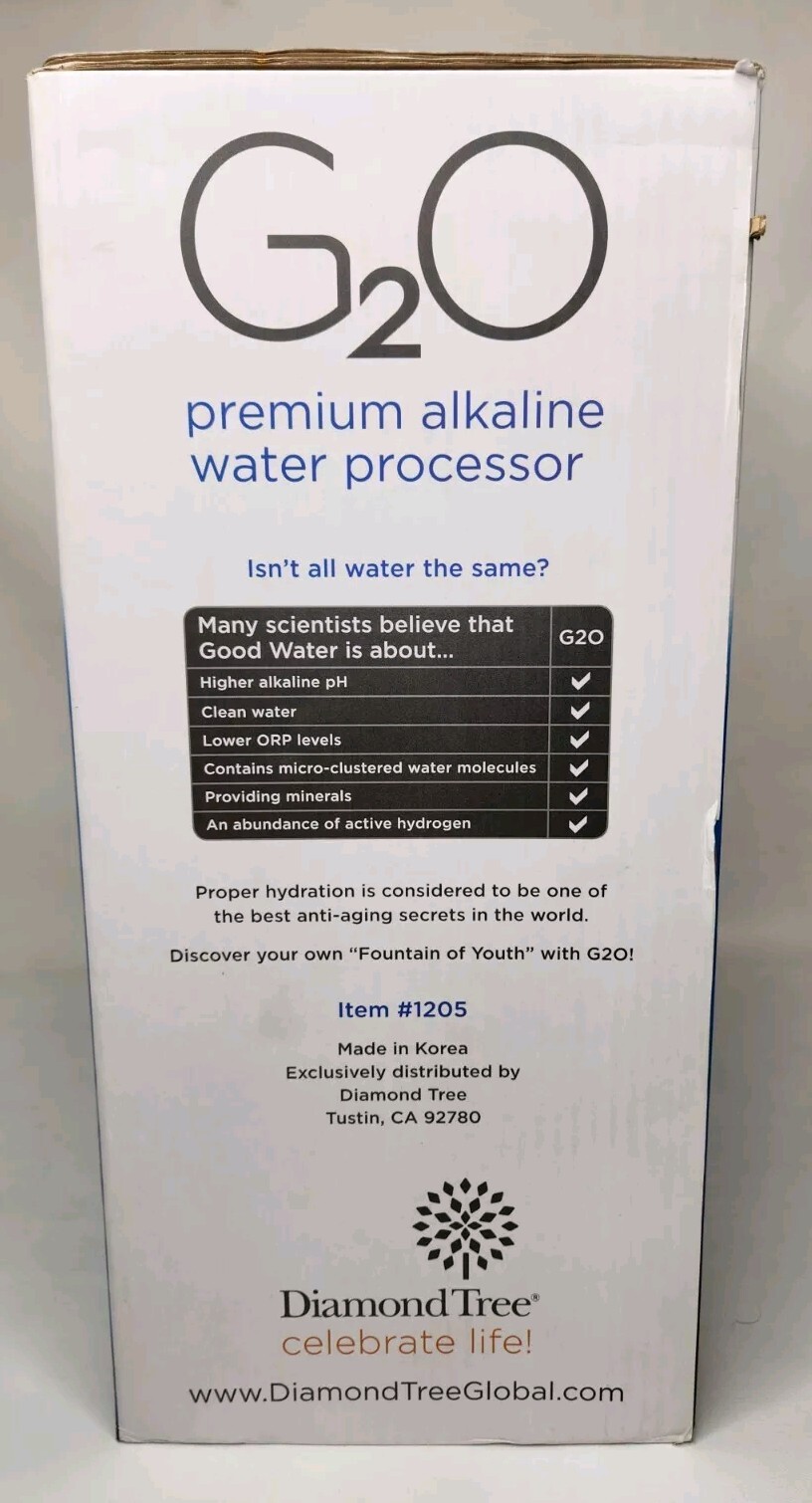 Diamond Tree G2O Premium Alkaline Water Processor New In Box