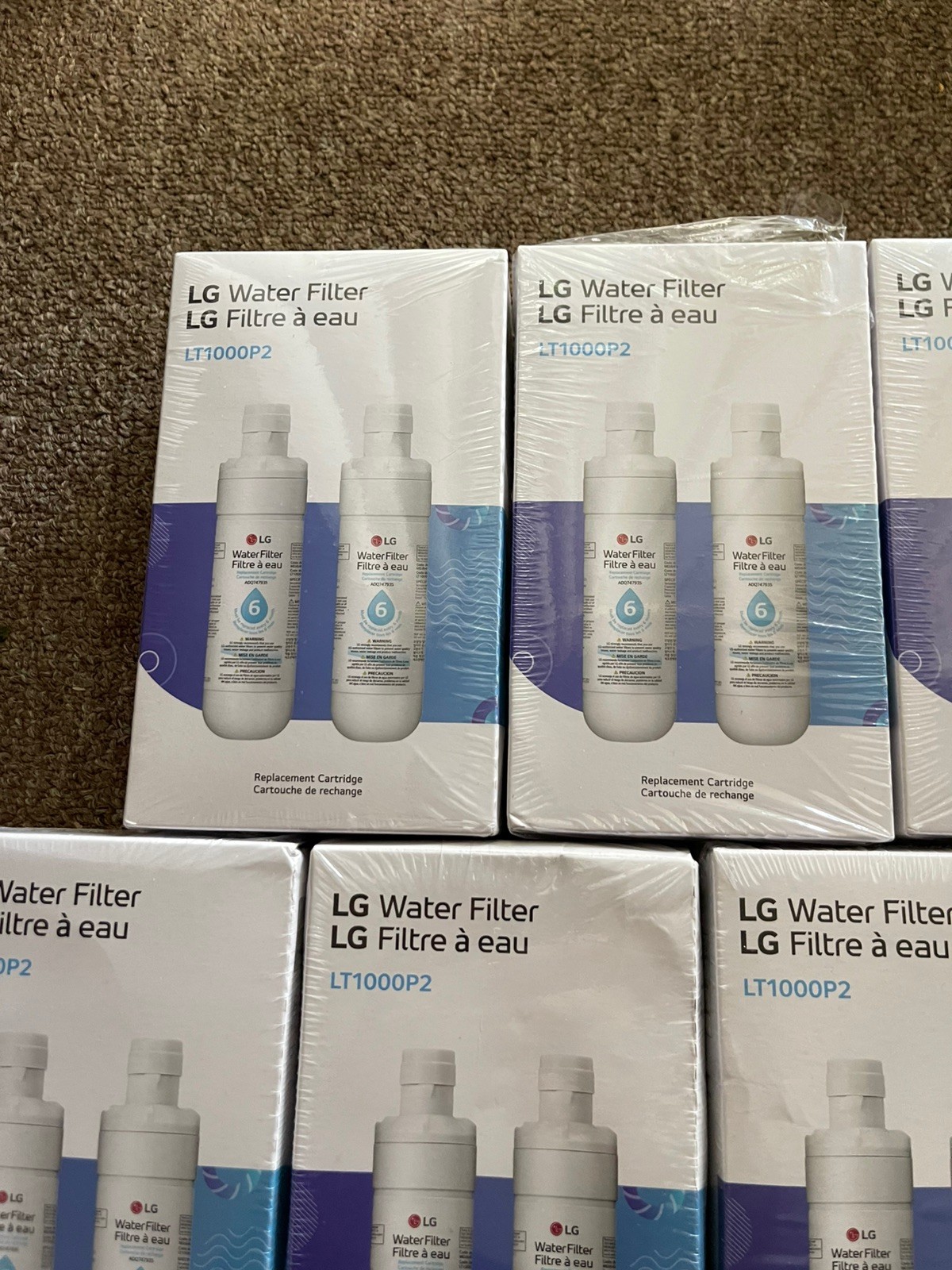LG LT1000P2 6-Month / 200 Gallon Refrigerator Replacement Water Filter 2 Pack