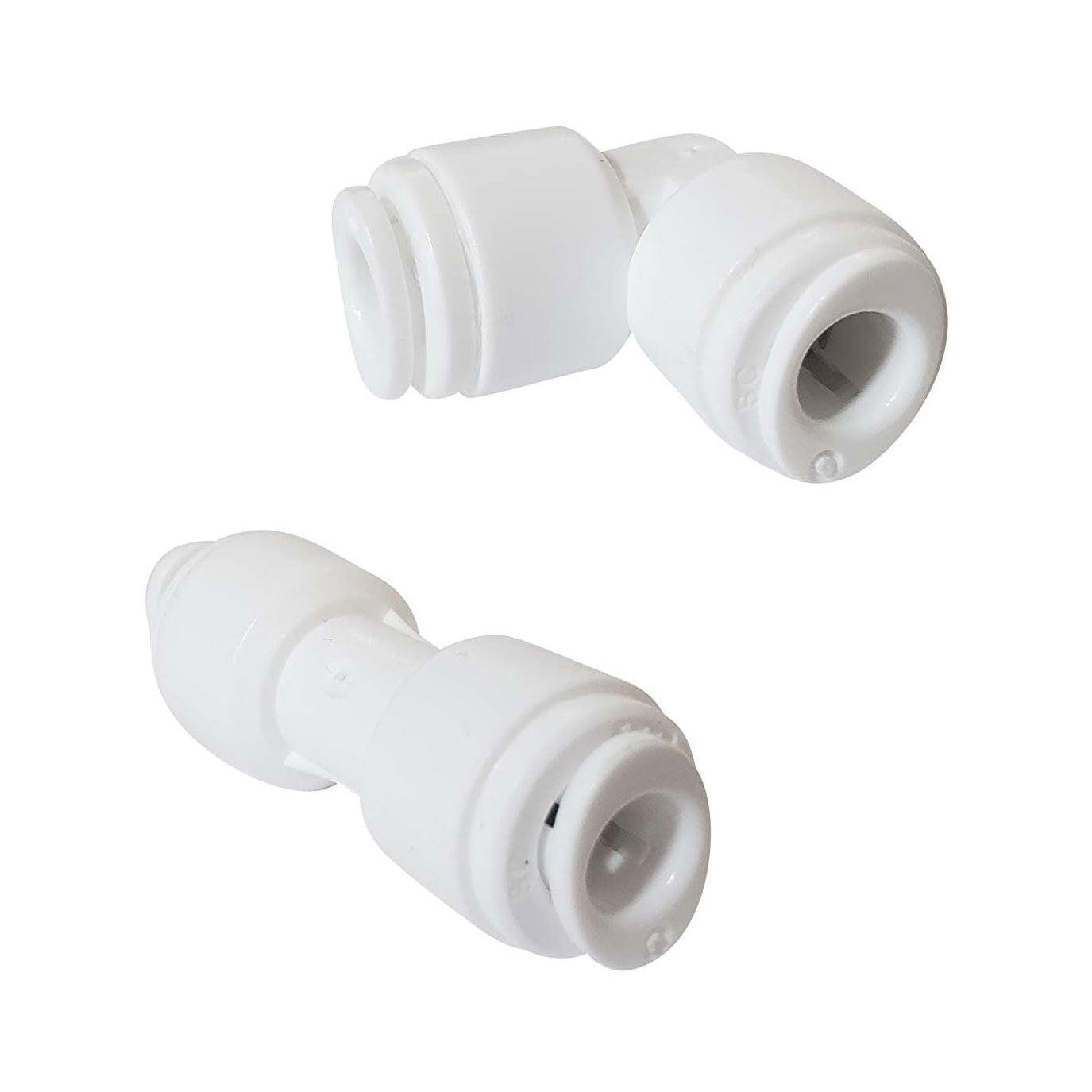 1/4″OD Quick Connect Reverse Osmosis Fittings Variety Pack + 25′ Tubing