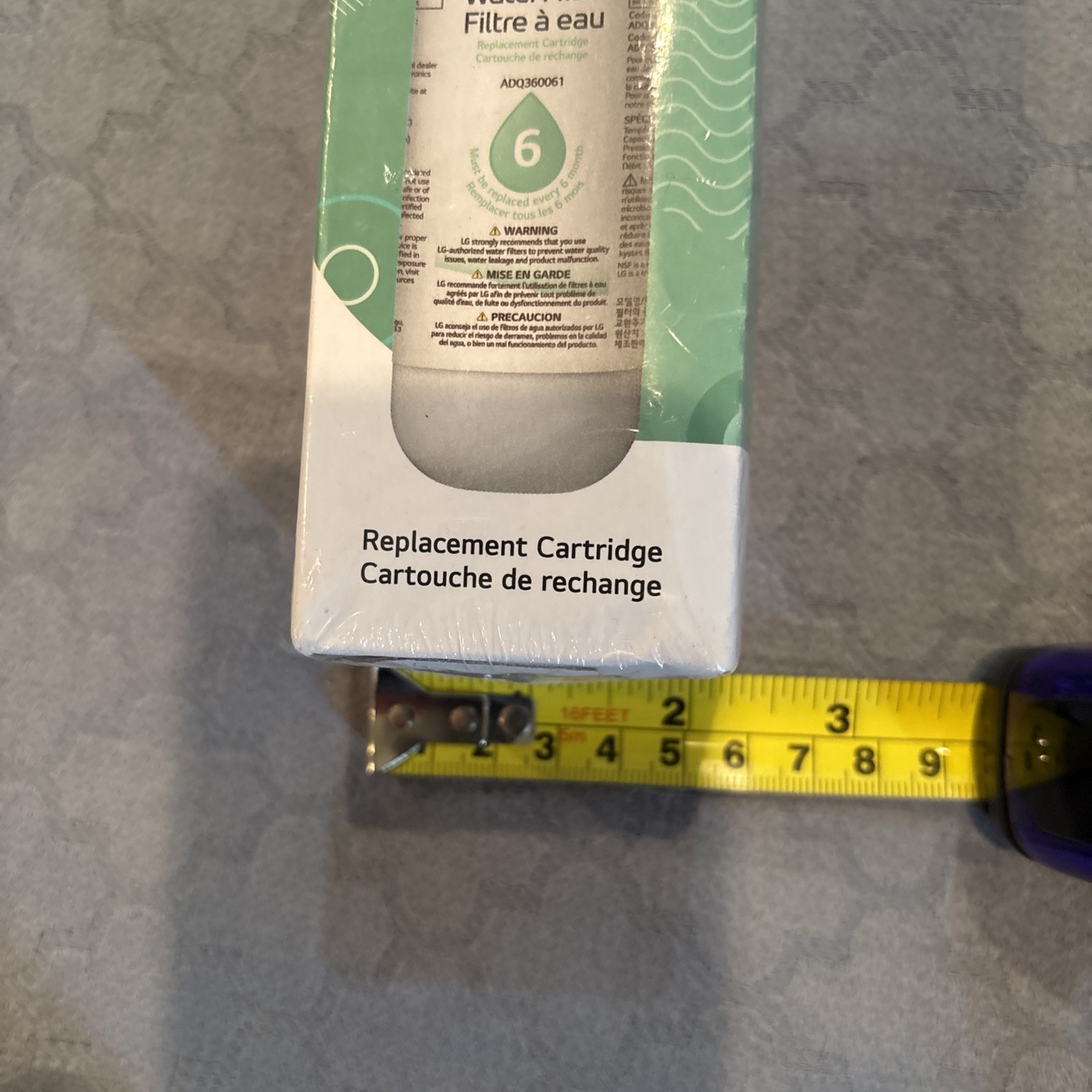Genuine LG Refrigerator Water Filter ADQ360061
