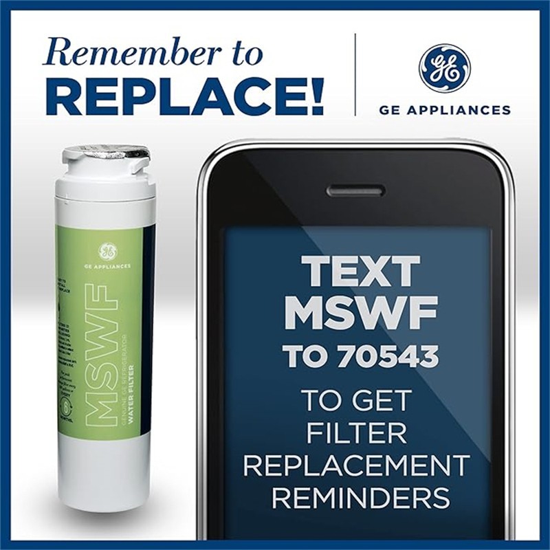 GE MSWF refrigerator water filter replacement SmartWater filter new – 2PACK