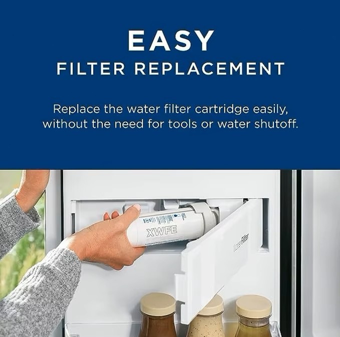 GE XWFE Refrigerator Water Filter Replacment Without Chip