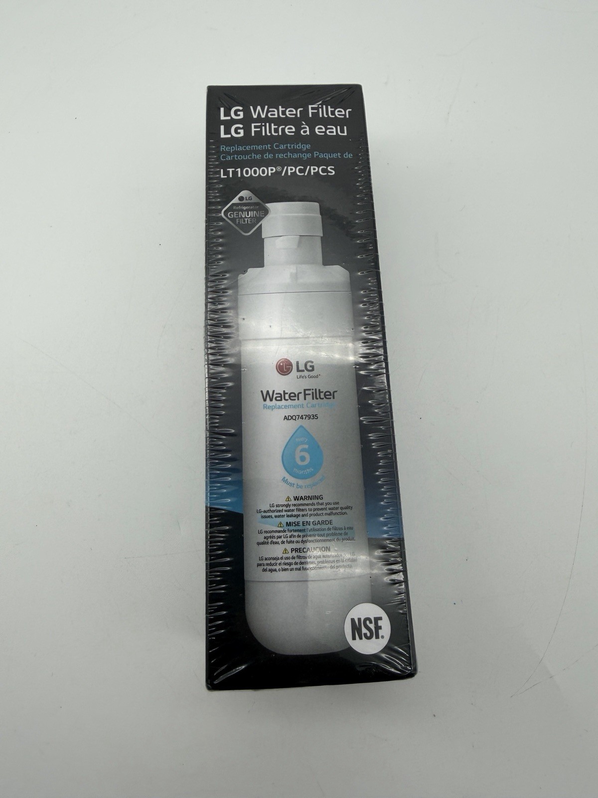 Genuine LG Water Filter Replacement Cartridge LT1000P/PC/PCS – New and Sealed!