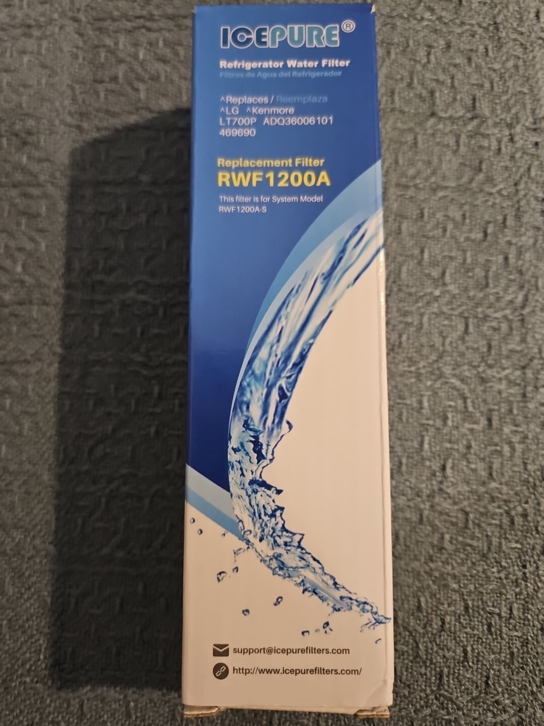 IcePure Refrigerator Water Filter RWF4700A LG Kenmore LT1000P NIB