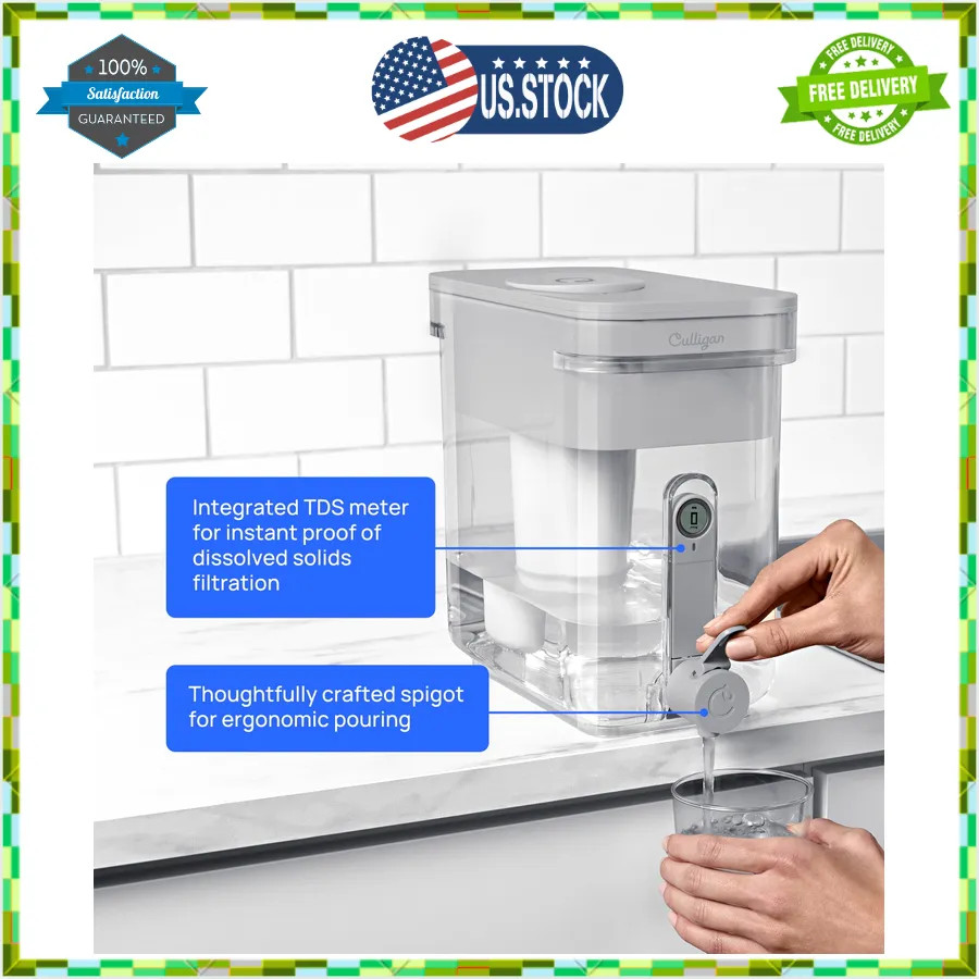Culligan ZeroWater 32 Cup Water Dispenser with 5 Stage Advanced Filter