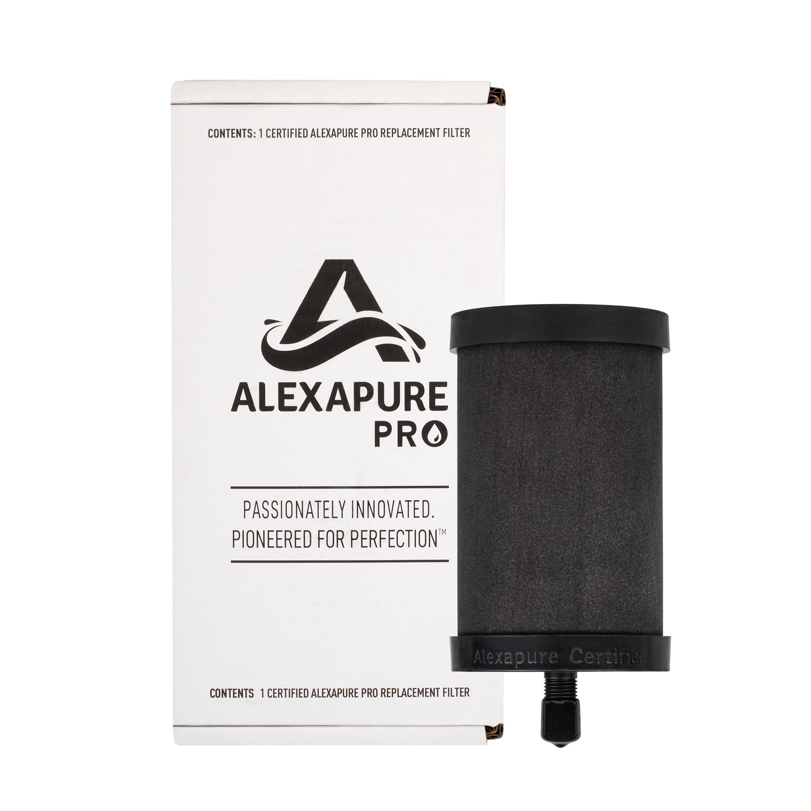 Alexapure Pro Filter Replacement 1 Filter Pack, Black