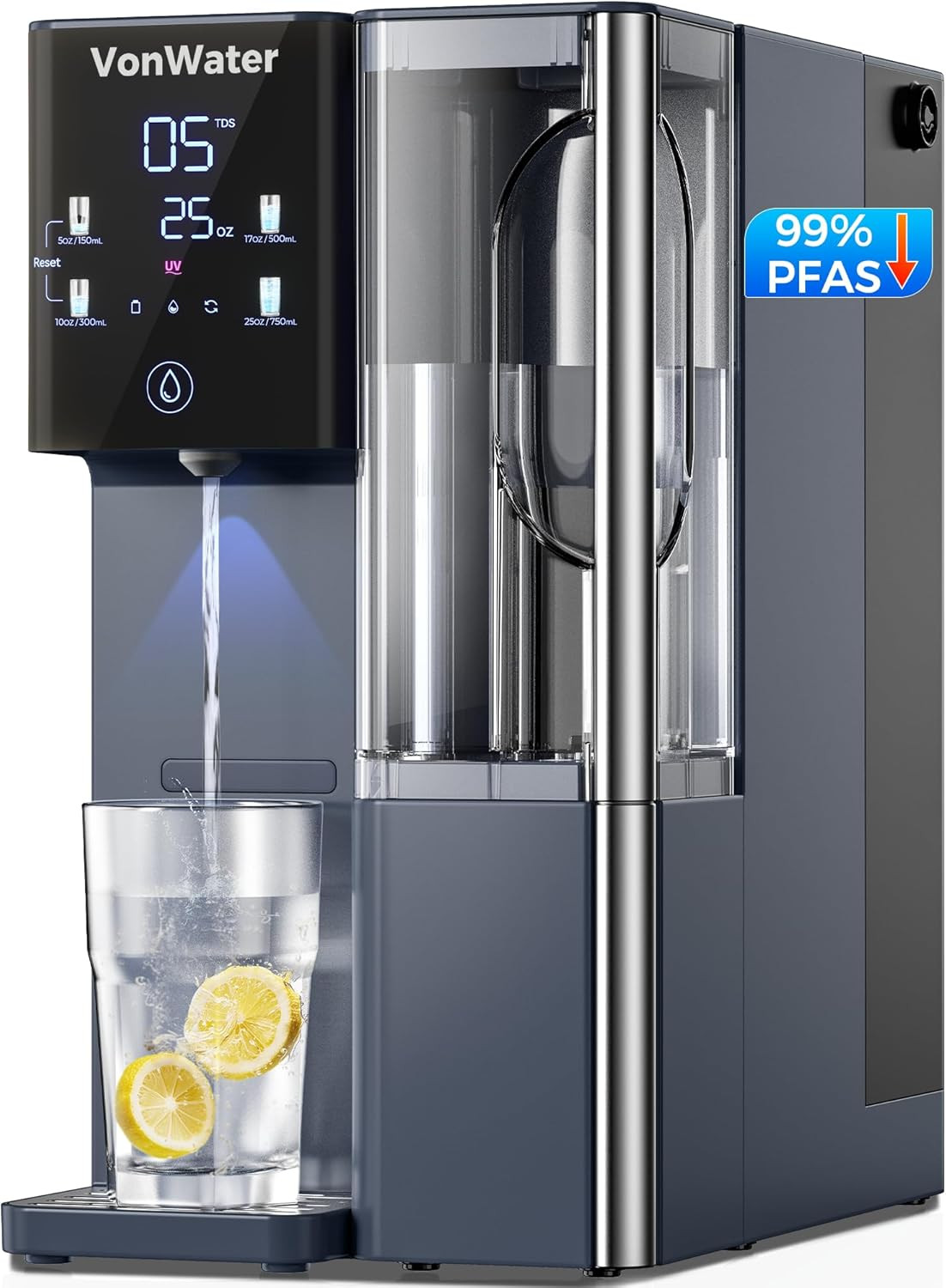 CT910H Reverse Osmosis Water Filter Countertop, 3S Instant Hot RO Water Filtrati