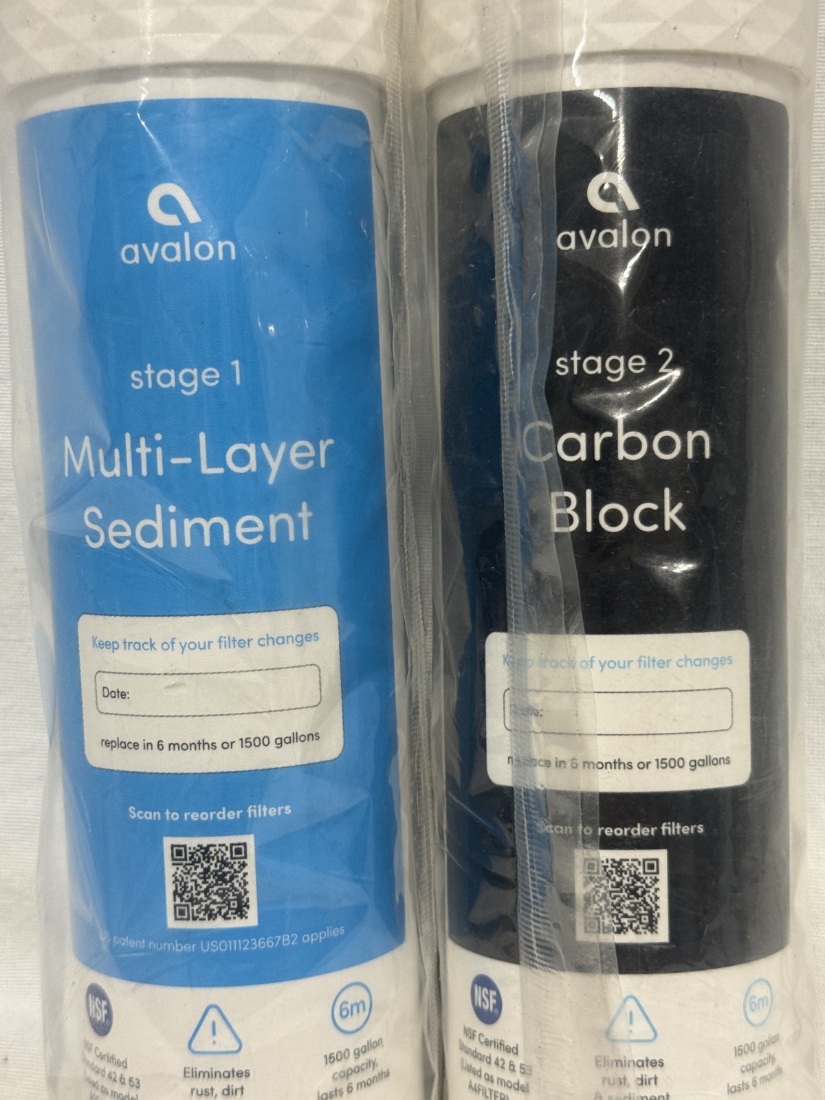 Avalon 2-Stage Replacement Filters Cartridge for Bottleless Water Coolers New