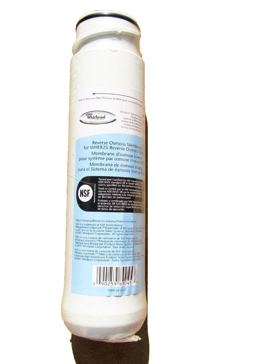 Pack of 2 WHEERM Whirlpool UltraEase Reverse Osmosis Membrane WHAROS5 and WHER25