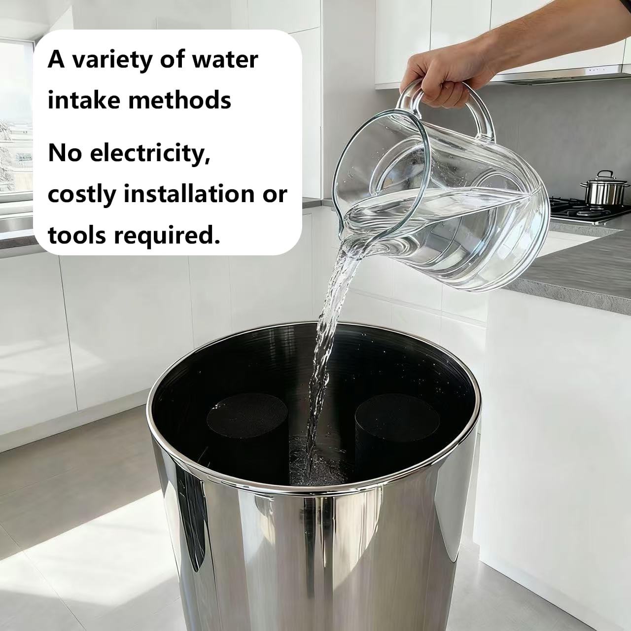 2.25G Ultra-Filtration Gravity Water Filter System, 304 Stainless Steel Count…