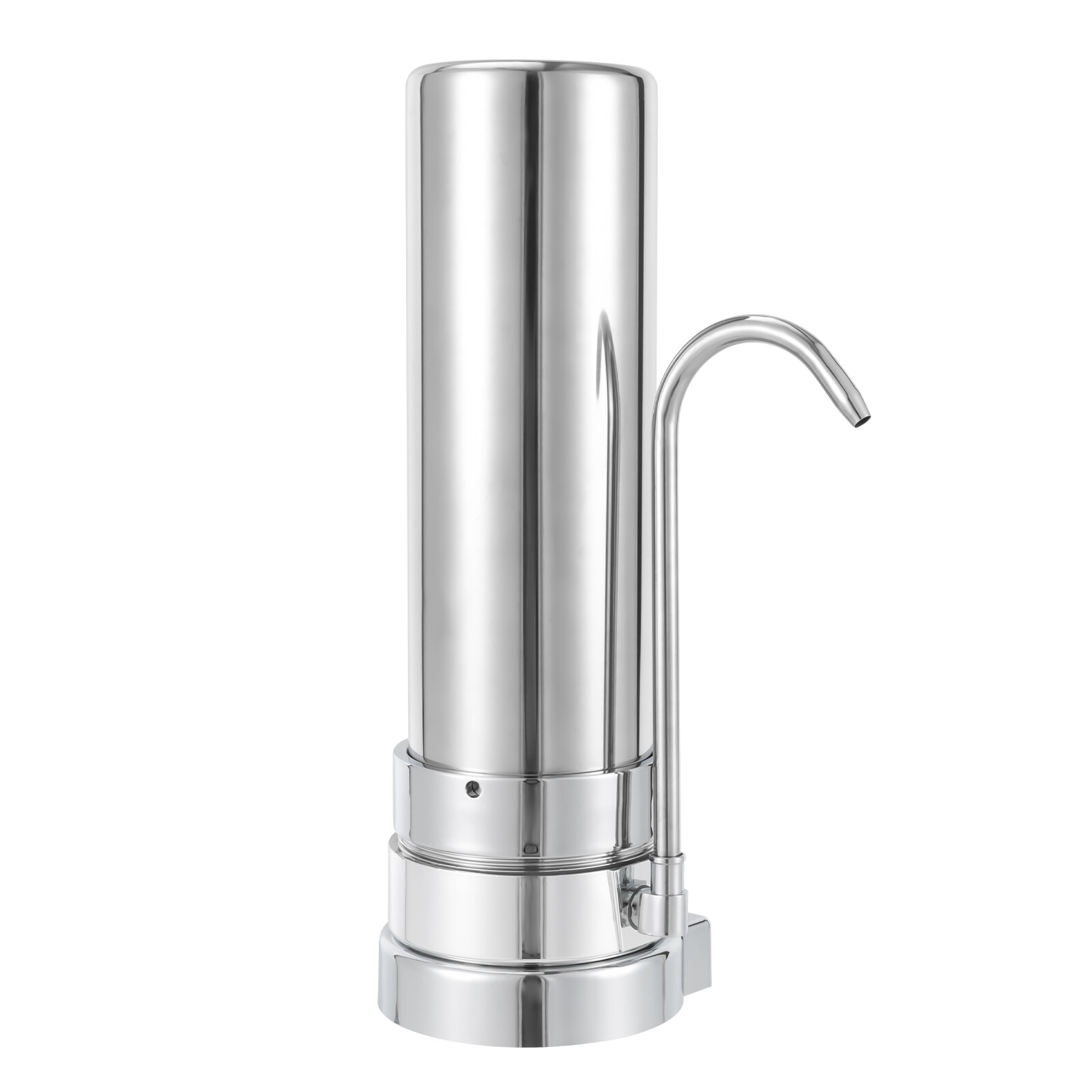 304 Stainless Steel Countertop Filter System for Tap Water Filtration Silver New