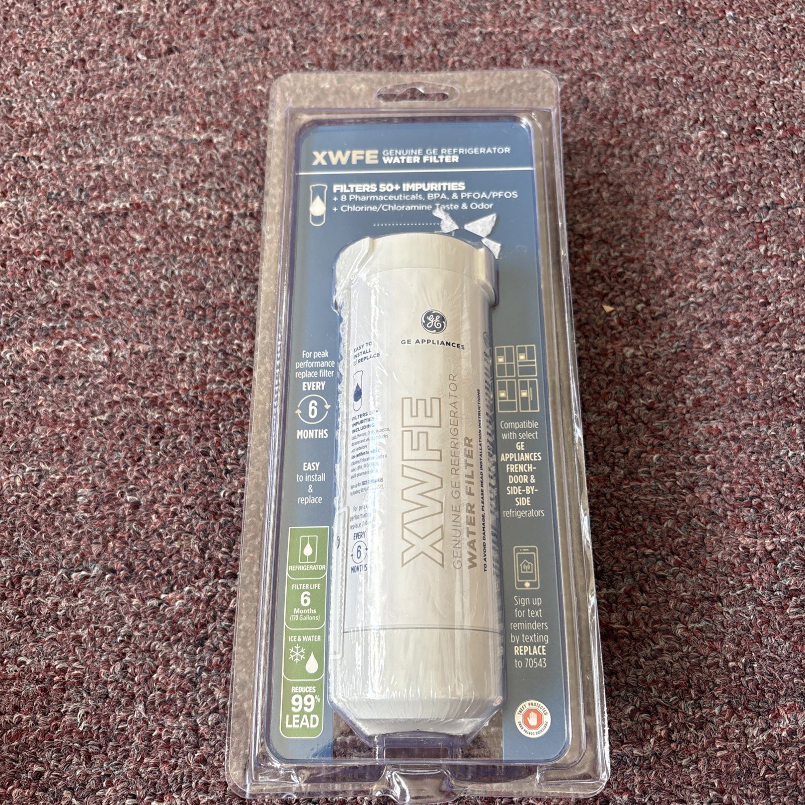 Genuine GE XWFE Refrigerator Water Filter 100% Authentic! New Sealed