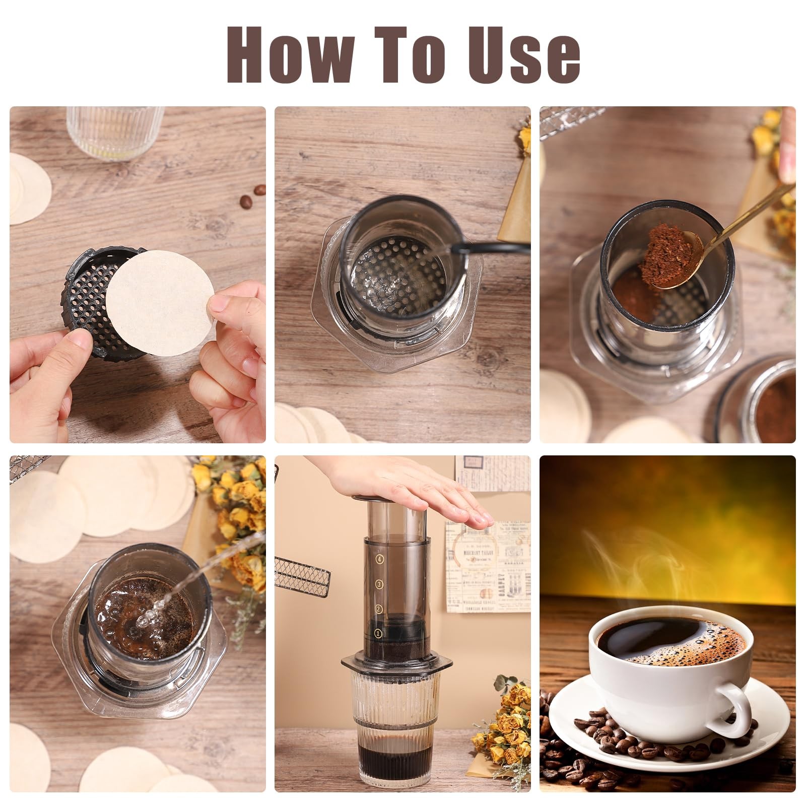 600Pcs Unbleached Coffee Filters, Replacement 64 Mm/2.5 Inch, 64MM/600Pcs