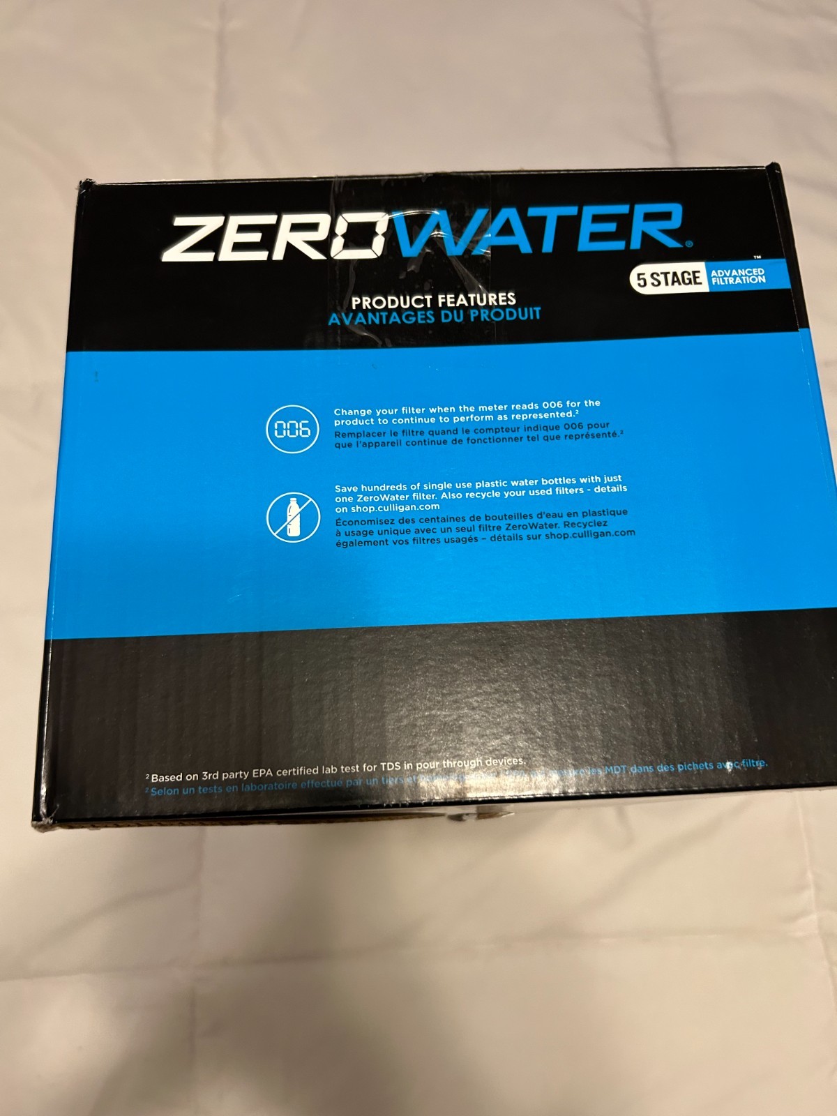 NEW 6 Original OEM Zero Water 5 Stage TDS Replacement Water Filter ZR-006