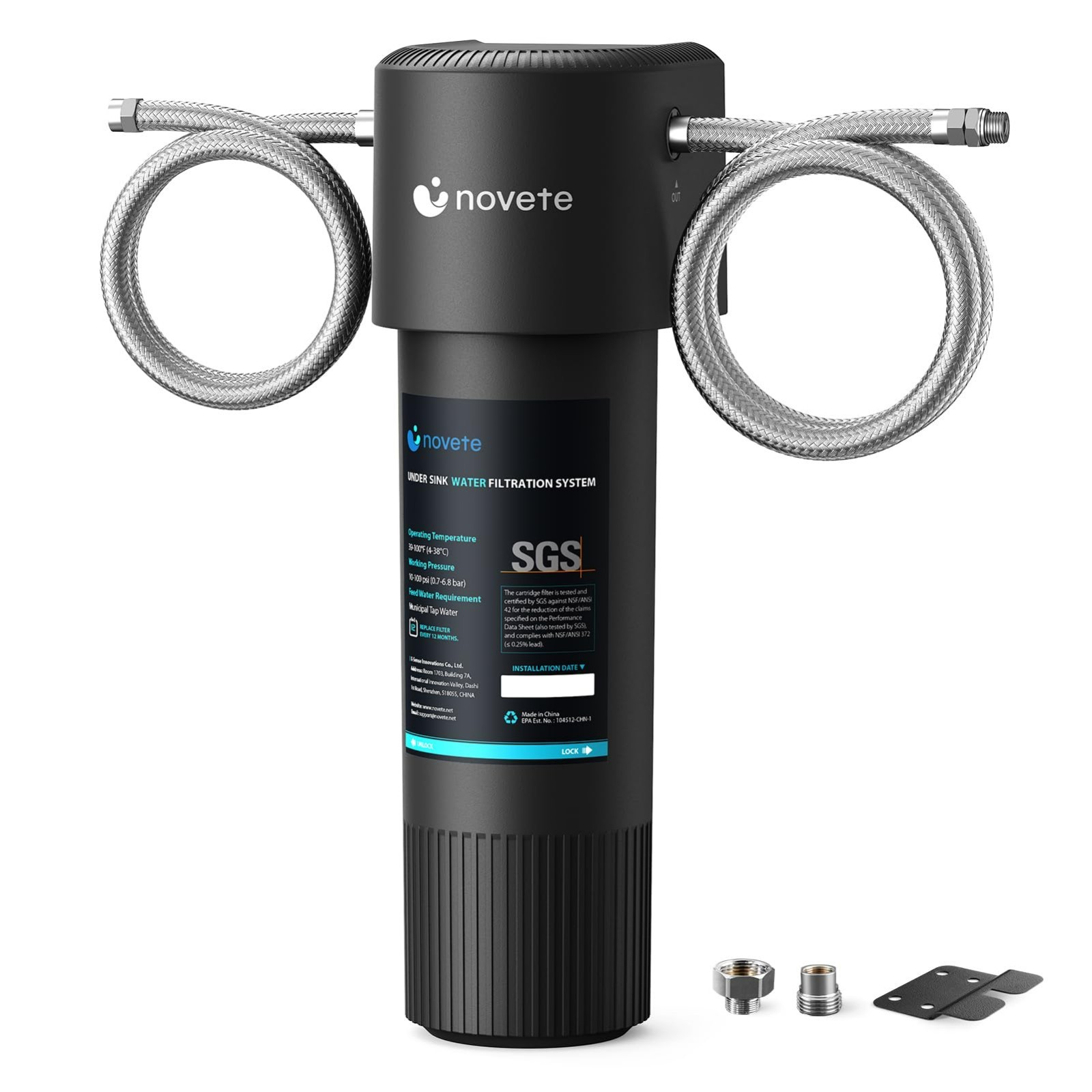 Under Sink Water Filter, Upgraded 30K Gallons, NSF/ANSI 42 & 372 Certified
