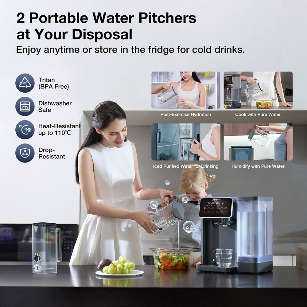 JIMMY R9 Water Filters Reverse Osmosis Water Purifier 3s Heating 7 Temperature