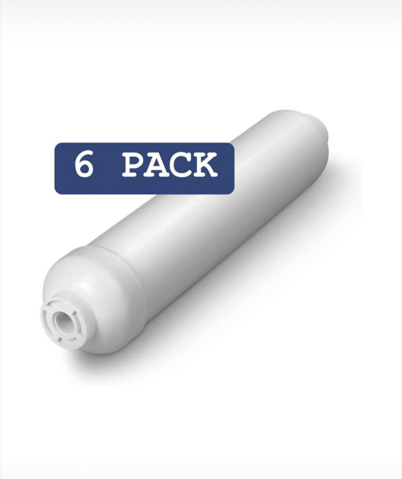 6 REVERSE OSMOSIS WATER IN-LINE POST CARBON FILTER 2X10″ RO