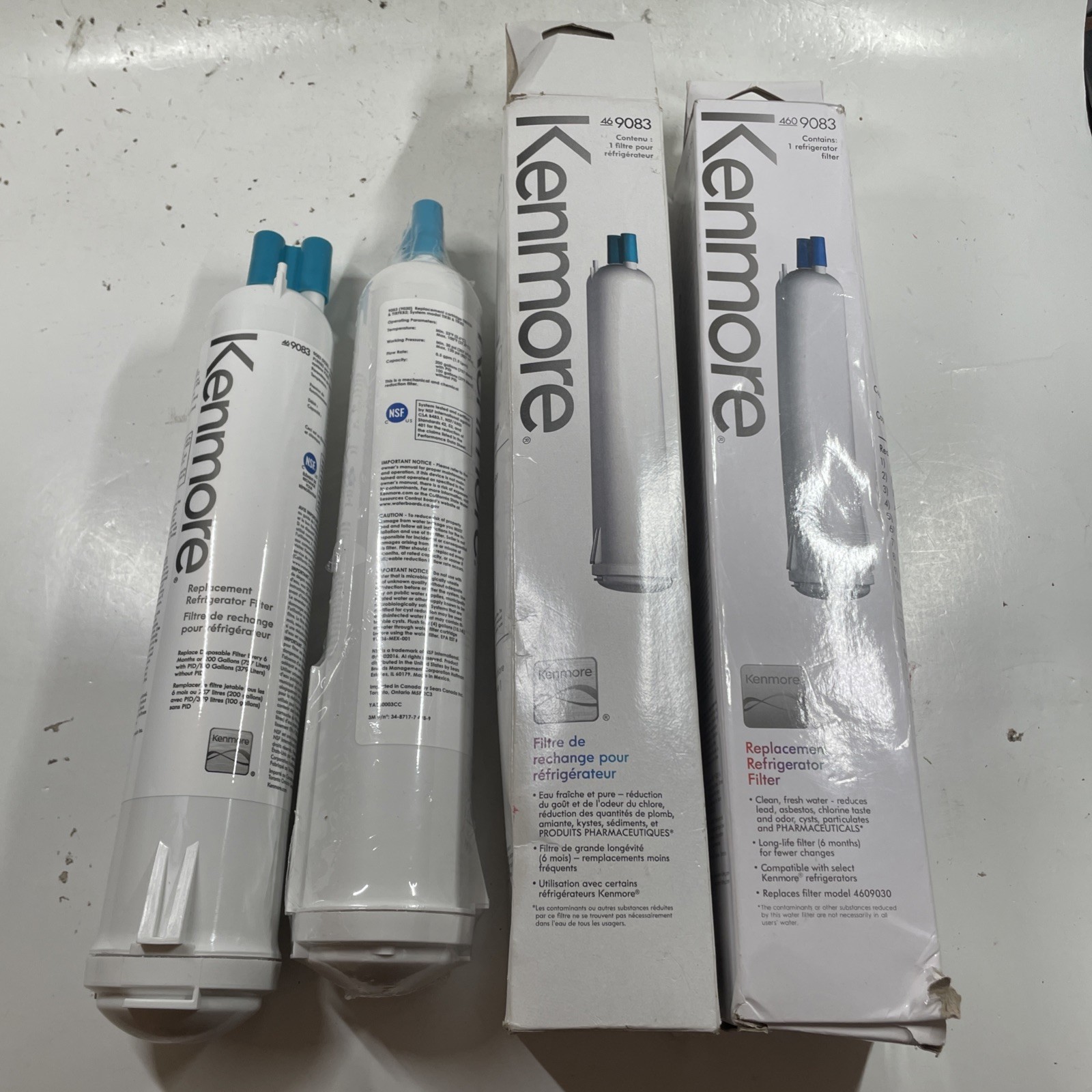 (4) (READ DESCRIPT) Genuine Kenmore Refrigerator Water Filter 460-9083 46-9083