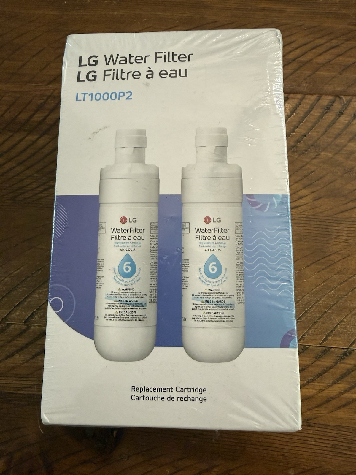 LG LT1000P2 Water Filter Replacement Cartridge 2 Pack