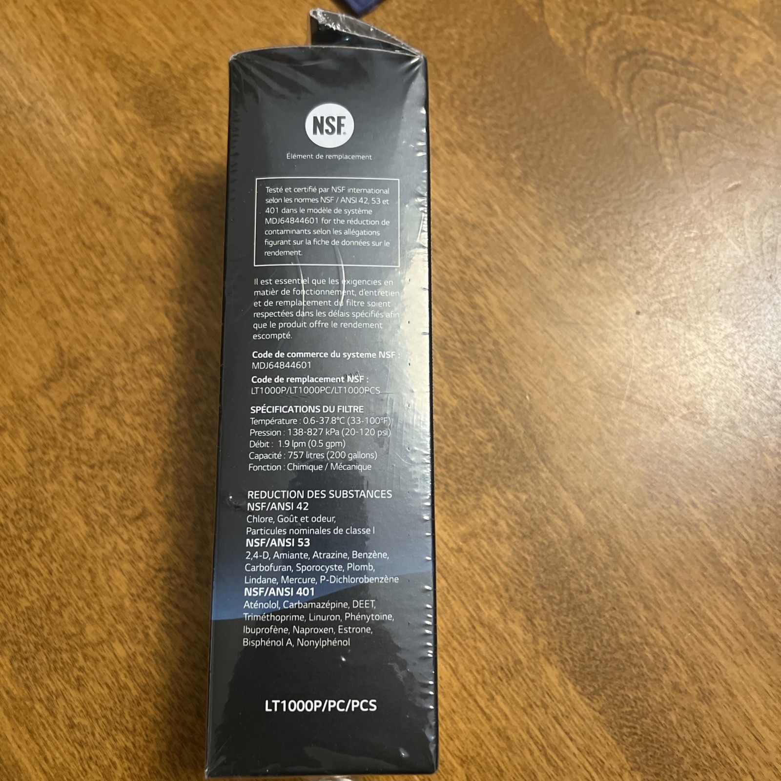 Genuine LG Refrigerator Water Filter Cartridge LT1000P NEW