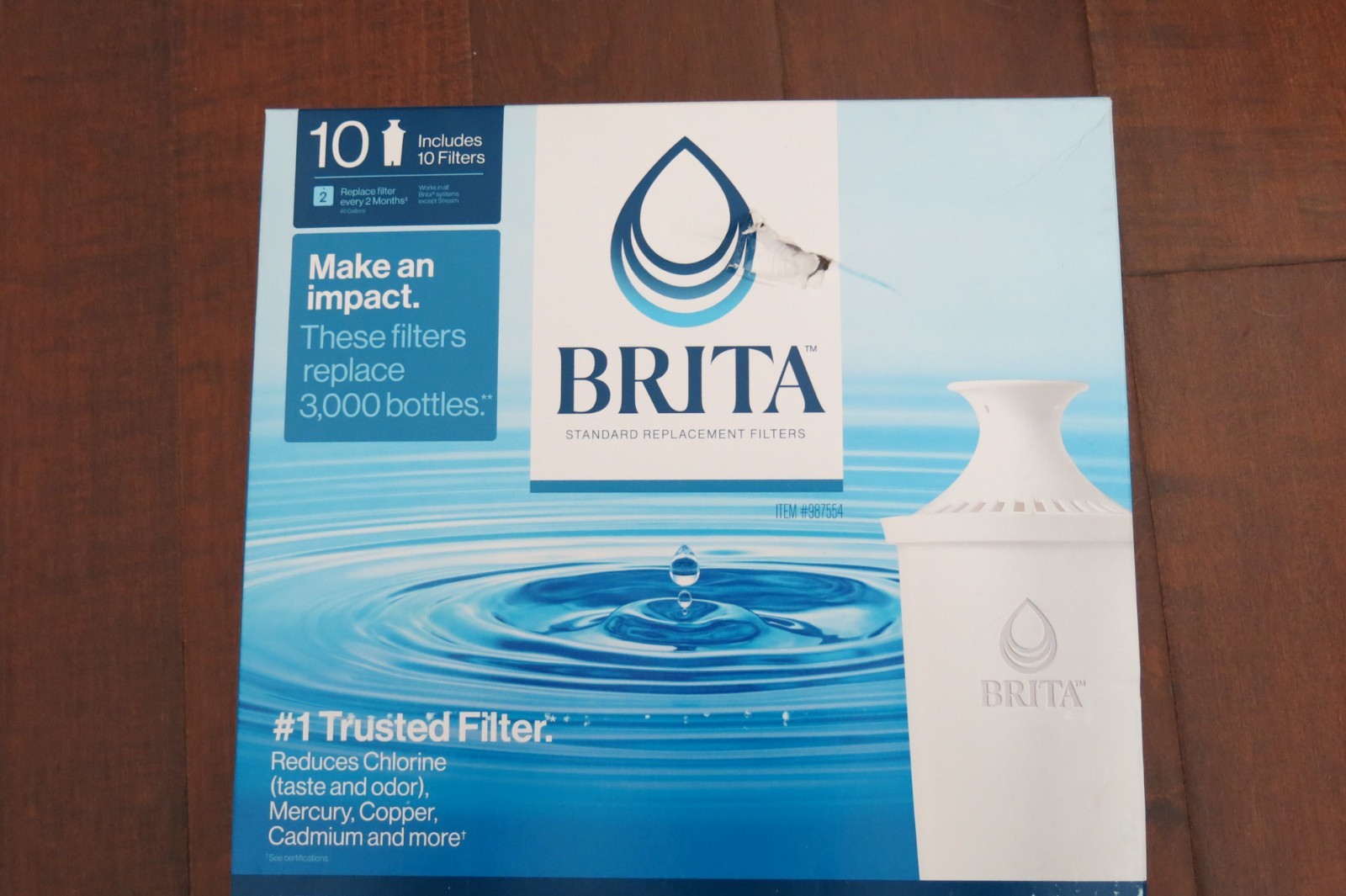 BRITA Genuine Replacement Water Pitcher Filters 10 Pack, New, Sealed, #987554