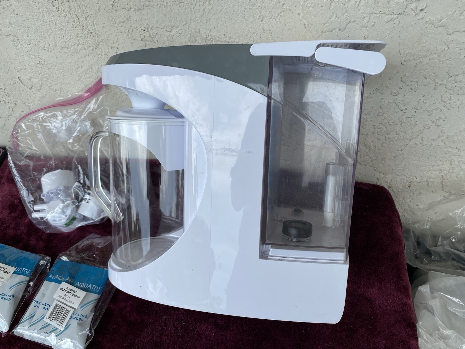 AQUATRU Carafe Countertop 4-Stage Reverse Osmosis Water Purifier System AT100
