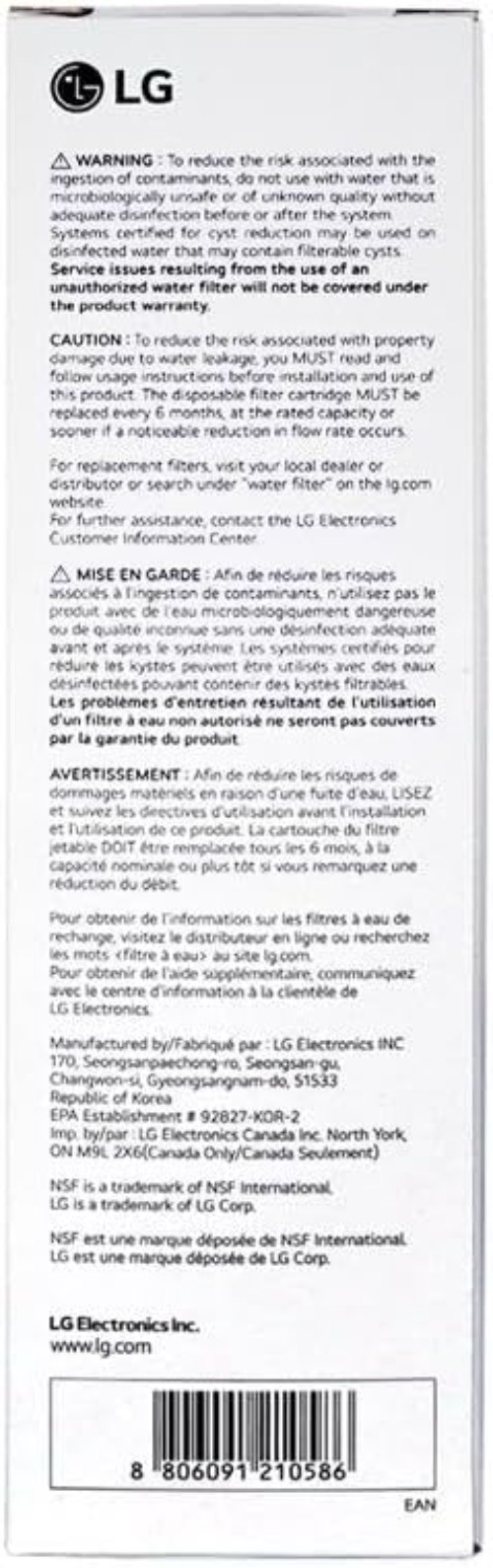 Genuine OEM LT1000P Water Filter – NSF Certified for Cleaner, Safe Drinking