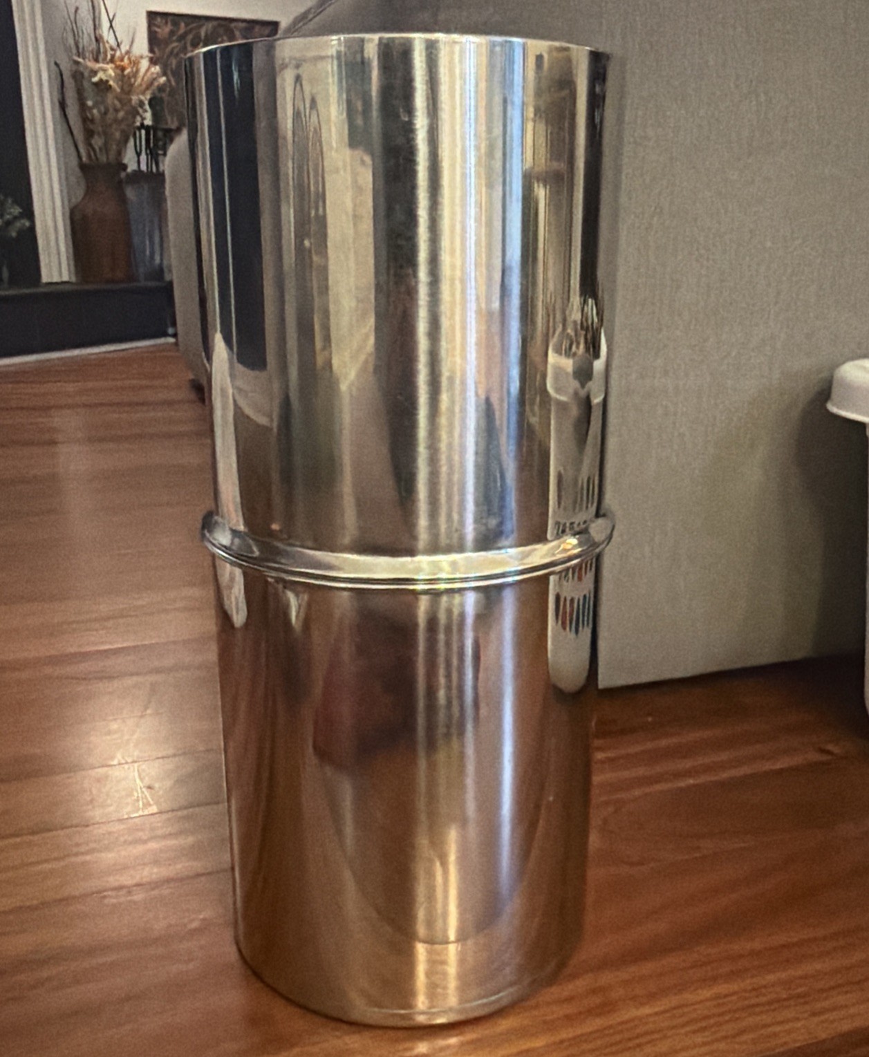 Purewell 2.25G Gravity-Fed Water Filter Stainless Steel Filter System No Lid