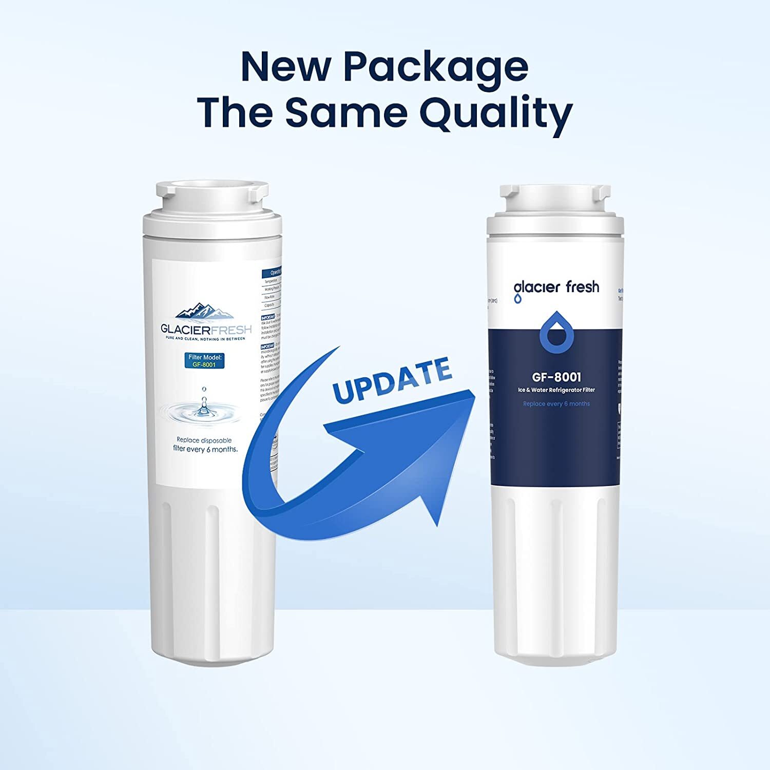 1 2 3 4 Pack EDR4RXD1 UKF8001 Refrigerator Water Filter Whirlpool Maytag Puricle