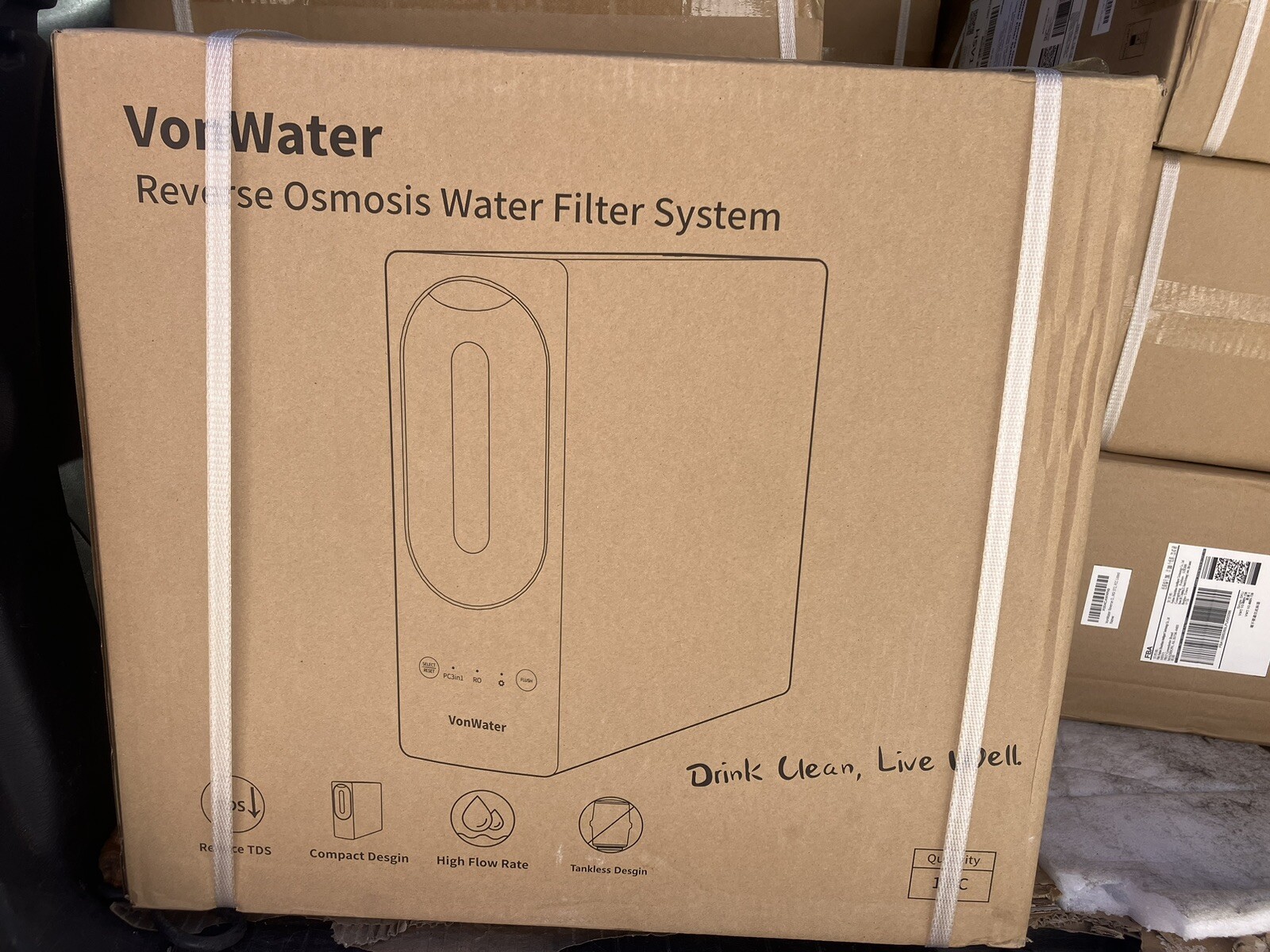 800GPD Tankless Reverse Osmosis Water Filter System high Flow UnderSink-VonWater