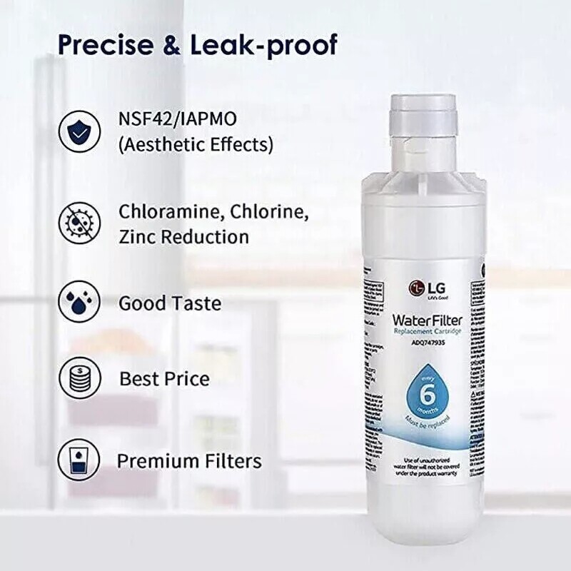 2 Pack FOR LG LT1000P Refresh Refrigerator Ice Water Filter ADQ747935 GF-D706BSL