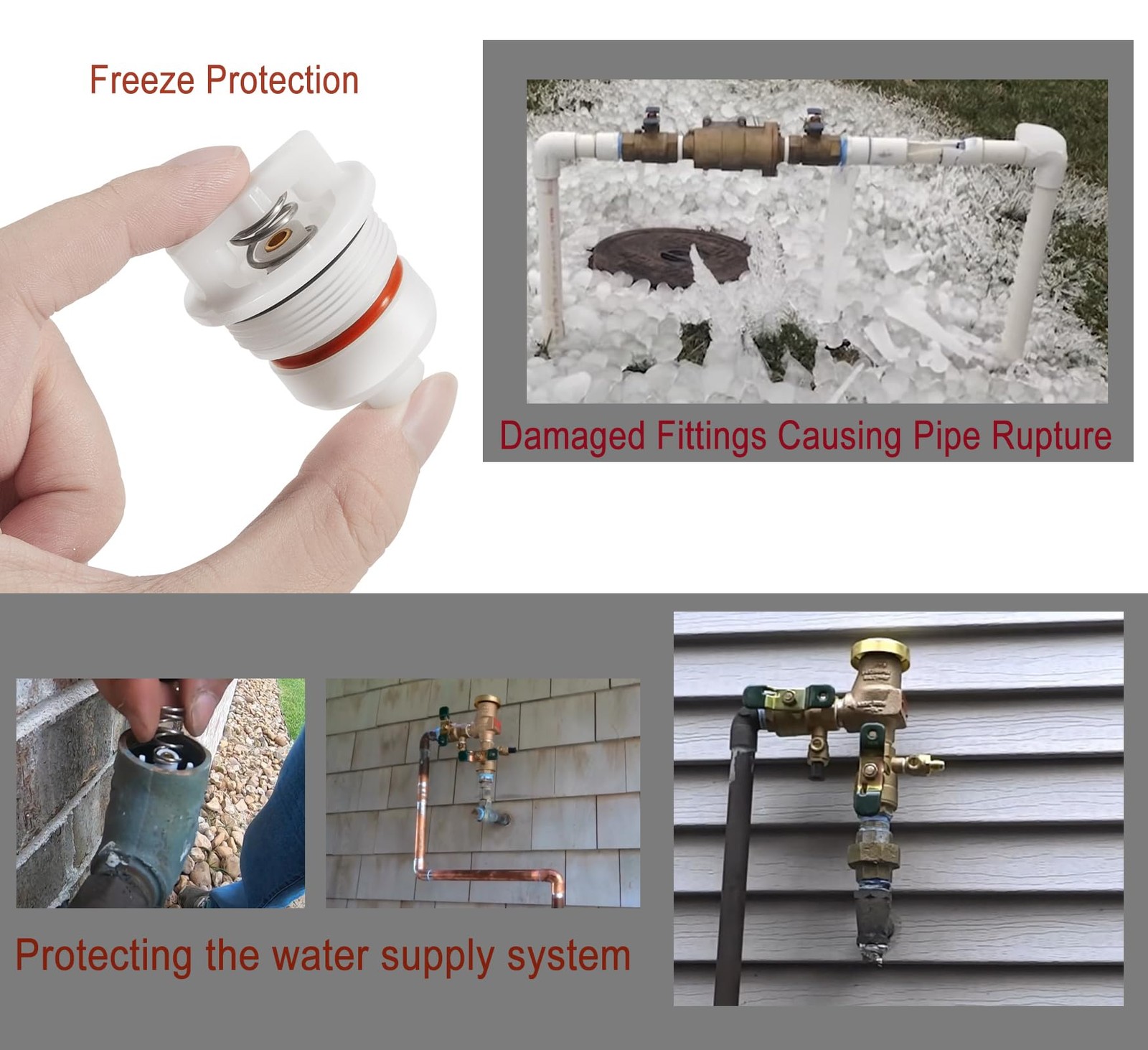 0887726 800m4 1/2″ & 3/4″ Freeze Resistant Backflow Repair Retrofit