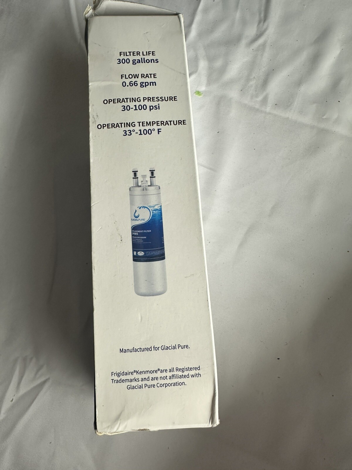 Glacial Pure GP005 Refrigerator Water Filter Frigidaire Kenmore
