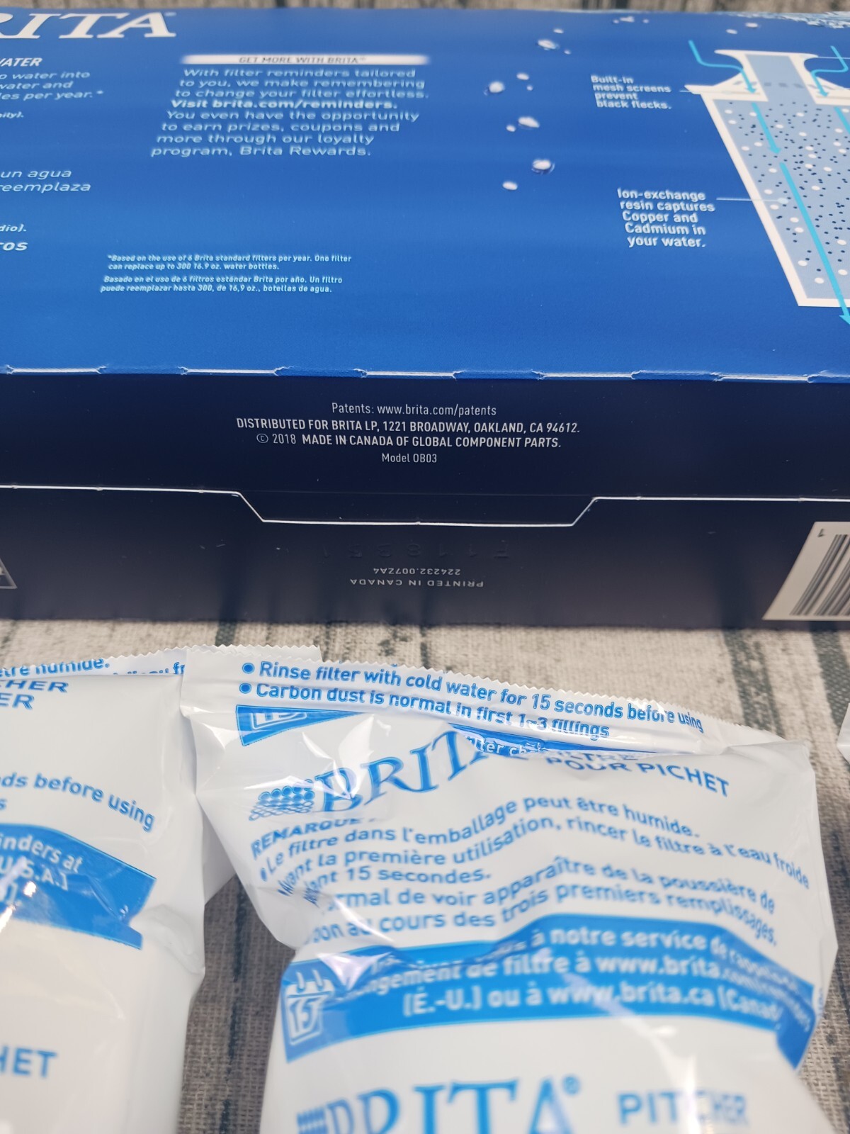 Brita (987554) Pitcher Replacement Filters OEM (9-Pack) Open Box / Sealed
