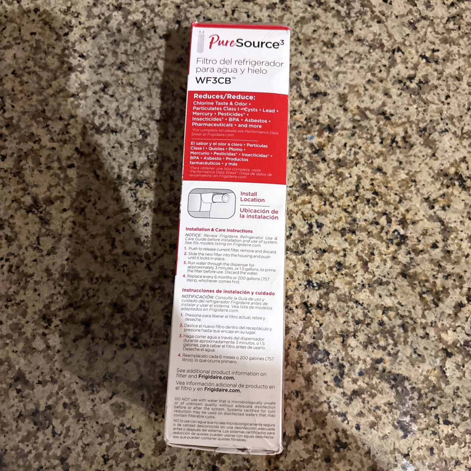 Frigidaire WF3CB Puresource3 Refrigerator Water Filter, White, 1 Count