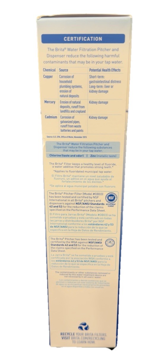 Brita 987554 Pitcher Replacement Filters 10 Pack Sealed Filters