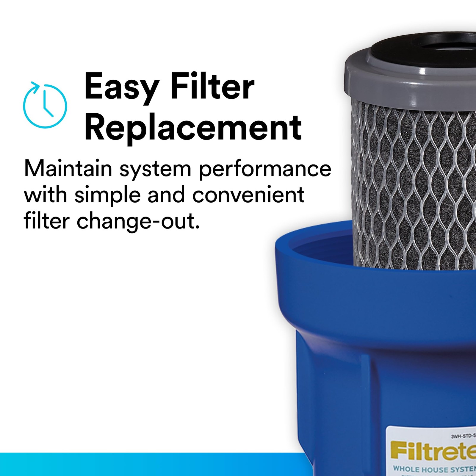 3WH-STDCW-F02 Water Filter Housings, 2 Count (Pack of 1), Gray