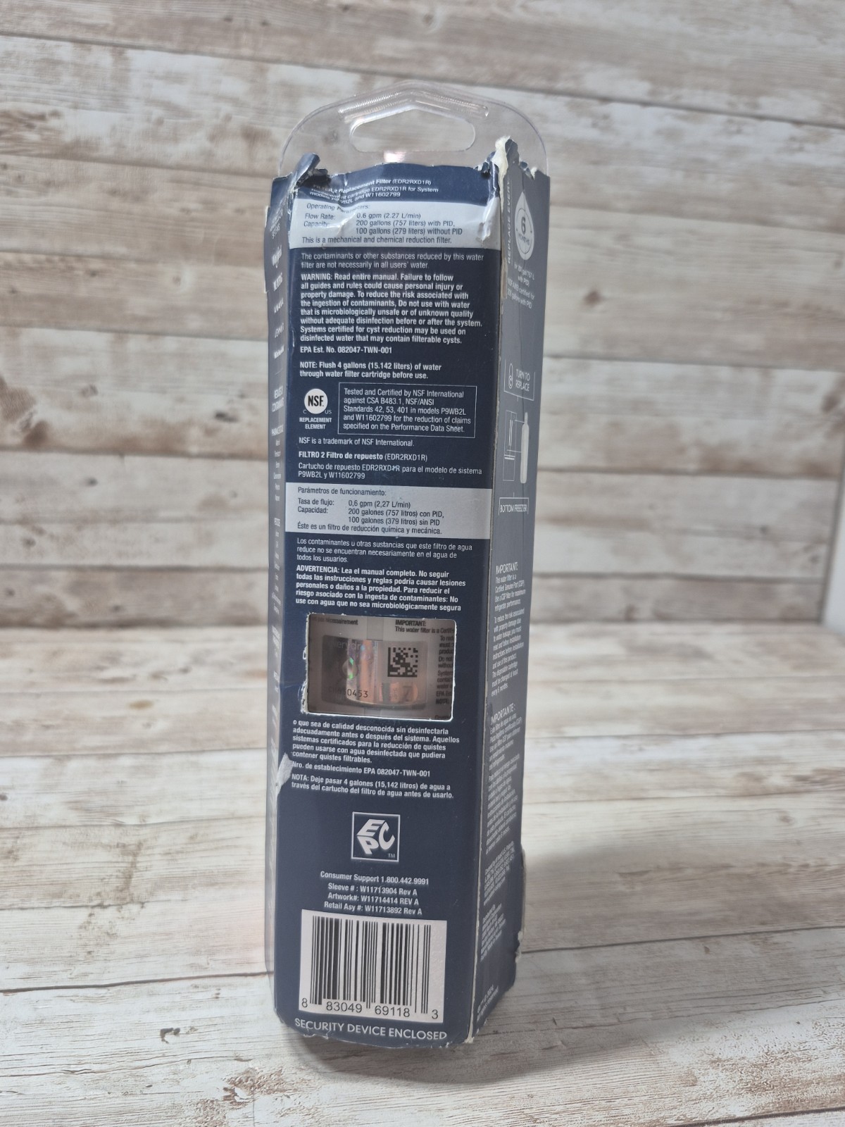 Ice and Water Refrigerator Filter 2 EDR2RXD1 Single NEW