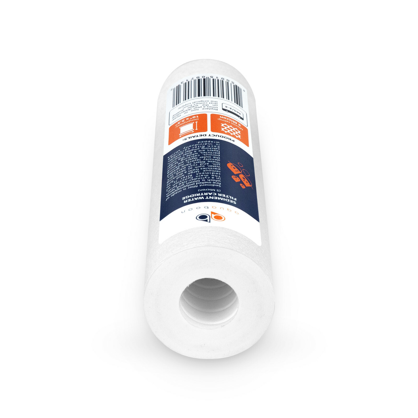 25-PACK 5 Mic Sediment Water Filter Cartridges Standard Size 10×2.5″ by Aquaboon