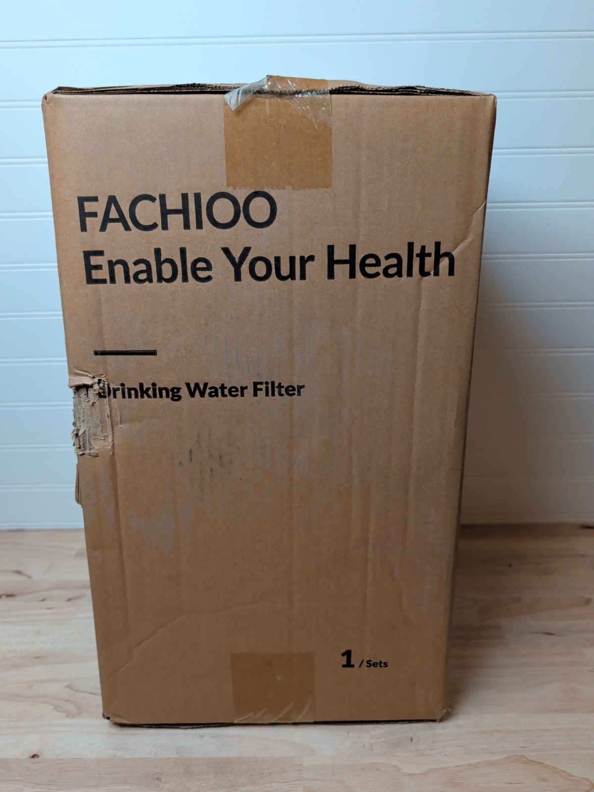 FACHIOO 2.25 Gallon Stainless Steel Gravity-Fed Water Filter System & 2 Filters