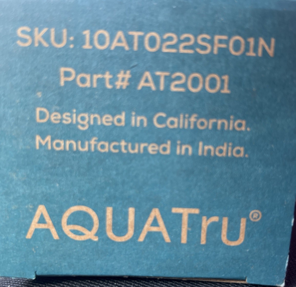 AquaTru Pre/Carbon Stages 1-2 Filter Part #AT2001 (For Classic, Connect, Under)