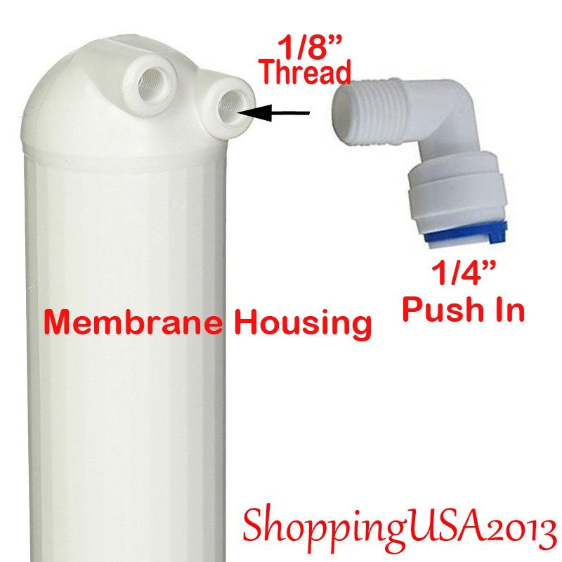 50PCS Male Elbow +50 Pcs Quick Connect Straight Fittings 1/4″-1/4″ Water Filter