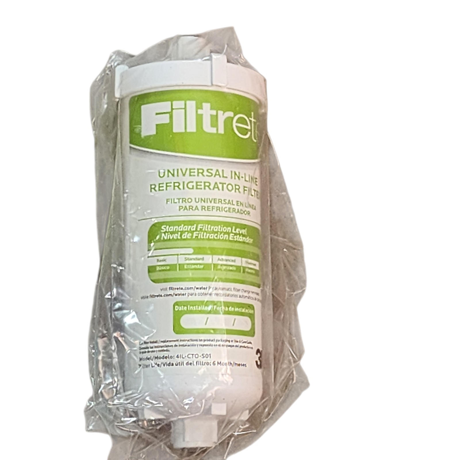 3M Filtrete Universal In Line Refrigerator Water Filter 6 Months 4IL-CTO-S01