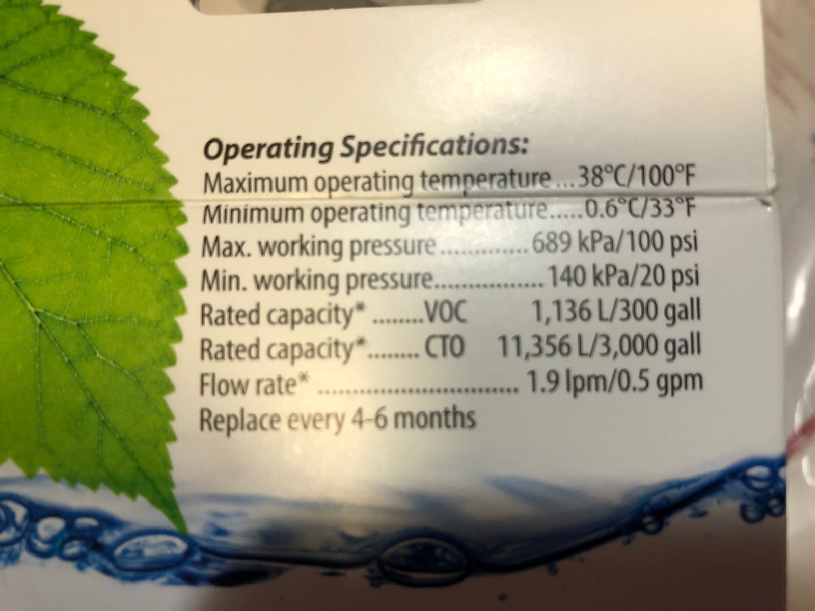 Swift Green Filters SGF-G9/RX Refrigerator Water Filter, 3-3/16″ Dia X 5″ L USA